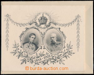 178694 - 1908 AUSTRIA-HUNGARY  congratulatory Jubilee paper slip Fran