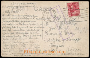 178705 - 1917 KANADA  pohlednice zaslaná z Kanady do zajateckého t