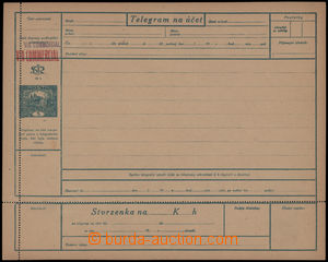 178713 - 1919 CTÚ1A, telegram s přitištěnou zn. Hradčany 5h, če