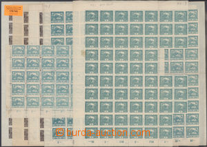 178743 -  Pof.1, 1C, 8, 8D, 4A, selection of whole sheets and part/-s