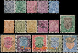 178816 - 1911-1922 SG.151-191, George V. 3Pies - 25Rs, complete set; 