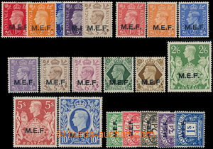 178861 - 1942-1943 BRITISH OCCUPATION  SG.M1-M5, M11-M21, MD1-MD5, Ge