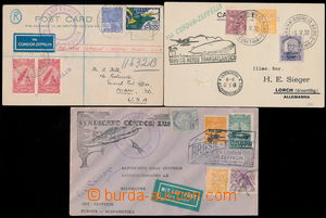 178891 - 1932-33 group of 3 Zeppelin entires, 2x to Germany, 1x to US