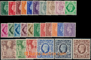 178900 - 1937-42 SG.462-475, 476-478c, 485-90, výplatní Jiří VI.,