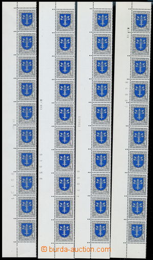 178911 - 2000-2006 compilation of strips-of-10 postage stamps with da