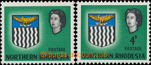 178937 - 1963 SG.79a, Znak Alžběta II. 4P zelená, chybotisk BEZ HO