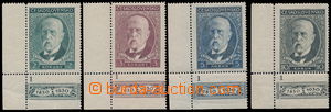 179002 - 1930 Pof.261-264, 80. narozeniny TGM, kompletní série s D