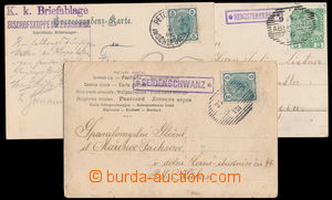 179052 - 1905-08 comp. 3 pcs of entires with cancel. various postal-a