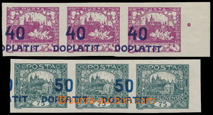 179096 - 1922 Pof.DL18 + DL19, Výpotřební Hradčany, hodnoty 40/3h