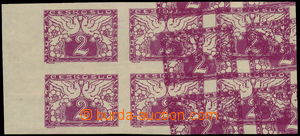 179103 - 1919 Pof.S1, Spěšná 2h fialová, krajový 6-blok s část