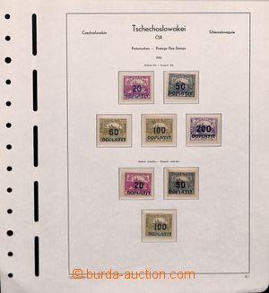 179126 - 1922 [COLLECTIONS]  Postage Due - overprint issue Hradcany, 