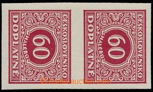 179137 - 1928 Pof.DL61N, Definitive issue 60h red, imperforated verti