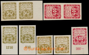 179142 - 1919 comp. 9 pcs of, Ornament 25h (2x), 30h, 50h (3x) and 40