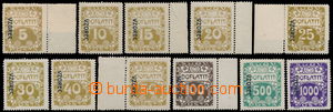 179194 - 1919 Pof.DL1-13vz, Ornament, complete set of 11 values with 