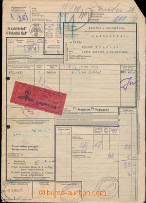 179227 - 1944 PROTECTORATE BOHEMIA-MORAVIA/ FREIGHT LETTER FOR RAILRO