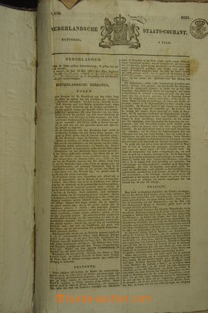 179229 - 1831 [SBÍRKY]  NEDERLANDESCHE STAATS-COURANT  velký konvol
