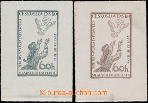 179280 - 1957 PLATE PROOF  Pof.949, Exhibition PARDUBICE 1957, value 