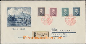 179380 - 1946 ministerská FDC M B/46, E. Beneš / Hradčany - modrá