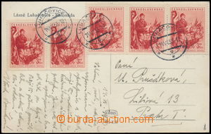 179427 - 1953 pohlednice (Luhačovice) vyfr. zn. Pof.705(5x), DR LUHA