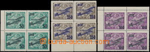 179656 -  Pof.L4-6, II. provisional air mail stmp., complete set in b