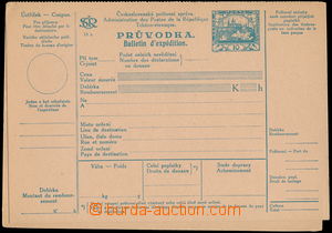 179918 - 1920 CDP10, Hradčany 10h modrá, růžový kartón; komplet