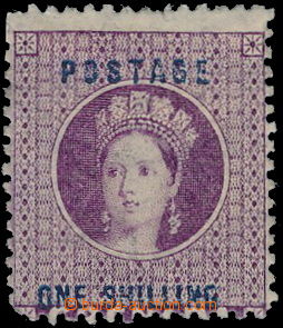 180071 - 1875 SG.13, Viktorie Chalon Head 1Sh deep mauve; velmi pěkn