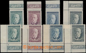 180090 - 1930 Pof.261-264 KH + KD, 80. narozeniny TGM, 2 kompletní s