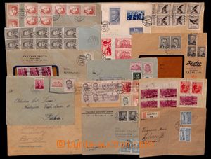 180096 - 1953 [SBÍRKY] partie 50ks různých poštovně prošlých c