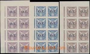 180135 - 1934 Pof.OT1-OT3, Falcon in Flight (issue) 10h-30h, UL corne