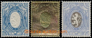 180145 - 1919 ZT  Dobročinné - lvíček, sestava 3ks zkusmých tisk
