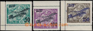 180151 -  Pof.L4-6, II. provisional air mail stmp., complete set of, 
