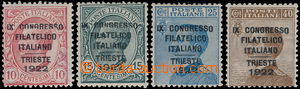 180179 - 1922 Mi.153-156, 9. kongres svazu filatelistů v Terstu; vz
