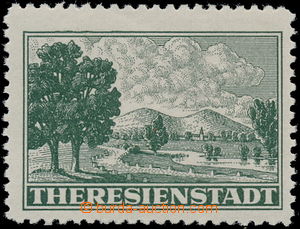 180247 - 1943 Pof.Pr1A, Admission stmp Terezín, perforated, on/for u