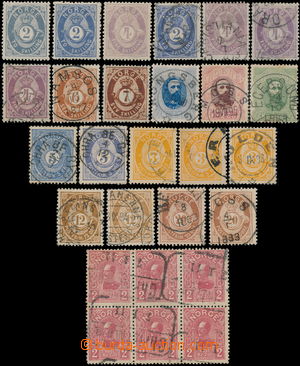 180264 - 1872-1909 Mi.17, 19-21, 32-34, etc..; selection of 21 pcs of