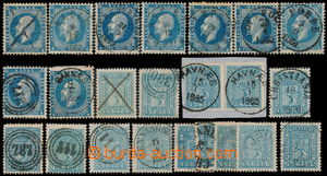 180265 - 1856-1863 Mi.4, 8, selection of 9x Oscar I. 4Sk and 14x Coat