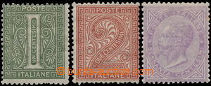 180281 - 1863 Sass.L14, L15, L21, Londýnský tisk 1C, 2C, 60C; půvo