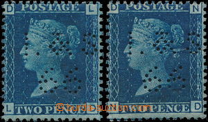 180314 - 1858-1879 SG.47, 2x 2 Pence thin lines TD 15, původní lep;