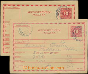 180323 - 1918-19 CPŘ11b, 2ks rakouské dvojjazyčné podatky Mi.TA63