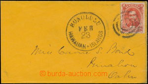 180349 - 1864 dopis na Oahu s Sc.31, Kamehameha 2C růžovo - cihlov