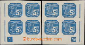 180363 - 1939 Pof.NV2, Novinové 5h modrá (I. vydání), levý a pra