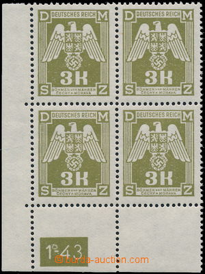 180405 - 1943 Pof.SL22 VV, Služební 3K žlutozelená (II.), levý d