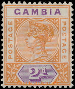 180414 - 1898 SG.39a, Victoria 2P orange / violet, MALFORMED S (defor