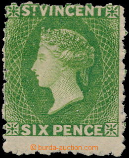180421 - 1880 SG.30, Viktorie 6P jasně zelená, průsvitka Small Sta