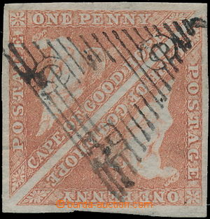 180447 - 1853 SG.3, Hope, 2-páska 1 , cihlově červená (brick red)