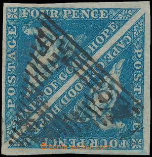 180453 - 1853 SG.4a, Hope, 2-páska 4P, modrá na lehce namodralém p