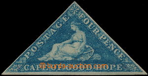 180455 - 1853 SG.4, Hope 4P tmavě modrá na lehce namodralém papír