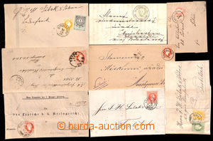 180467 - 1867 set of 8 entires with VI. issue, i.a. 1x letter with 2 