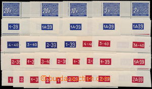 180503 - 1939 Pof.DL1-14, Doplatní 5h-20K, kompletní sestava 25ks v