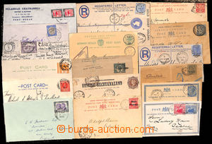 180507 - 1880-1930 selection of 17 entires mainly sent to Europe from