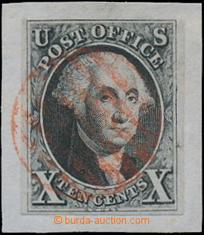 180634 - 1847 Sc.2 Washington 10C černá, bezvadný kus na výstři
